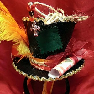 Wizard Of Oz Scarecrow Mini Hoge Hoed / Diploma / Yellow Brick Road / Dorothy / Stro / Bruiloft / Ascot / Cosplay