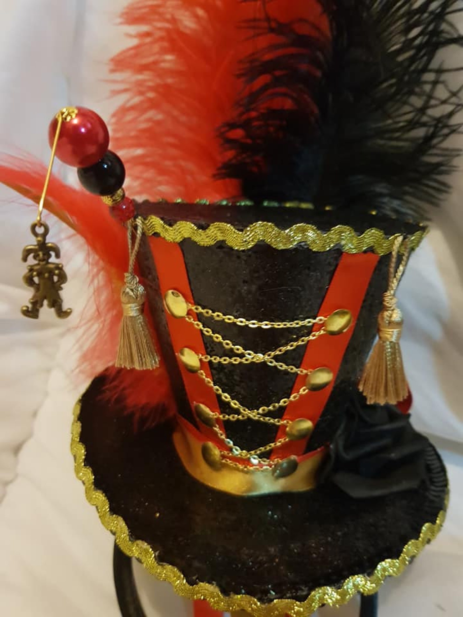 Circus Ringmaster Black Mini Top Hat Ringleader Lion Tamer Burlesue ...