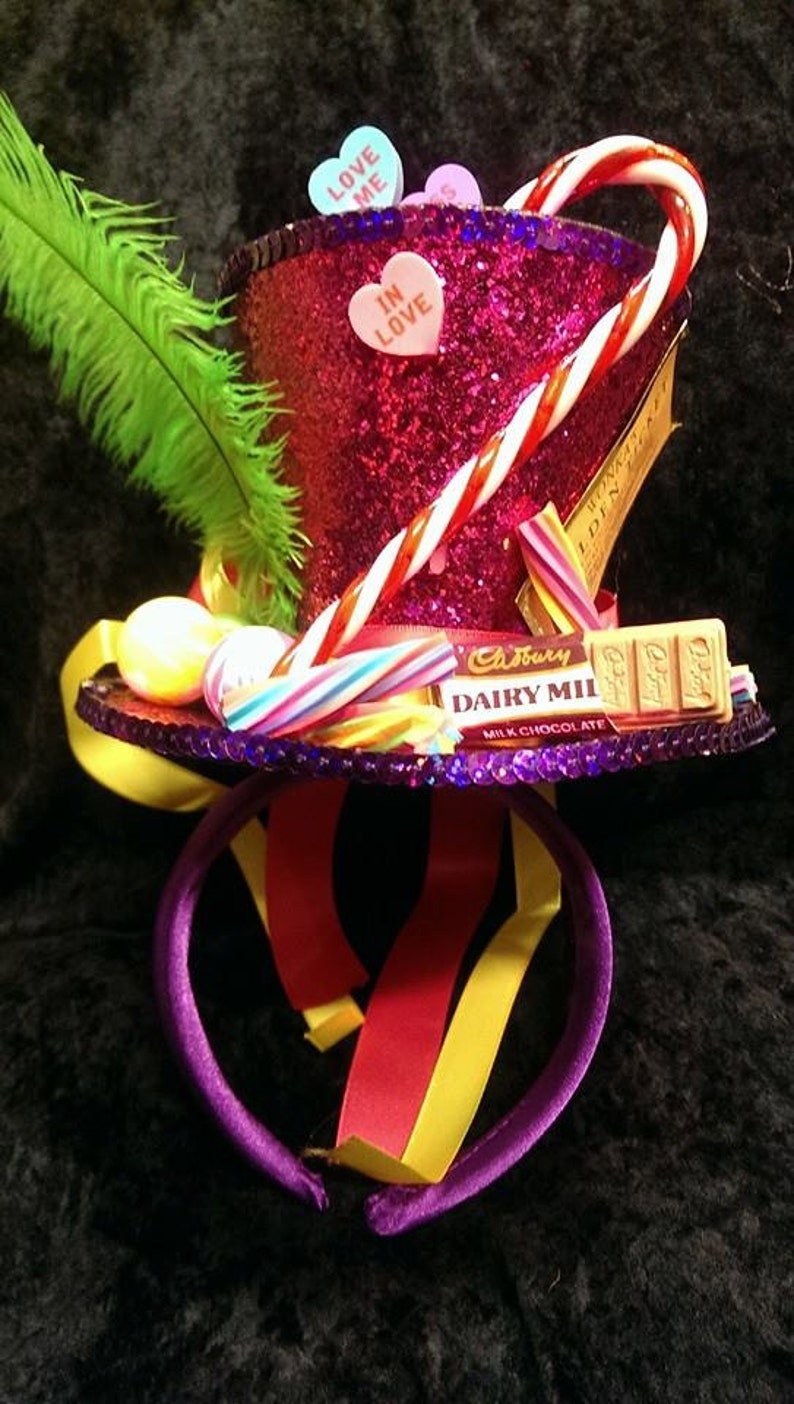 Willy Wonka Bespke Mini Top Hat Wonka's Golden Ticket Etsy