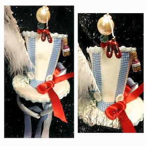 Mini sombrero de copa de Dorothy El Mago de Oz / Zapatillas rojo rubí / En algún lugar sobre el arcoíris / Cosplay de Ascot de boda en el camino de baldosas amarillas