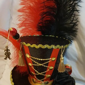 Circus Ringmaster Black Mini Top Hat Ringleader Lion Tamer Burlesue ...