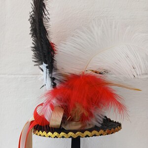 Circus Ringmaster Mini Top Hat Lion Tamer Ringleader Burlesque Showgirl ...