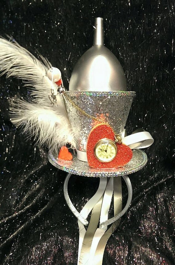 Tin Man Funnel Hat The Wizard Of Oz Adult Cap Silver Top Headpiece Costume Prop