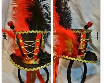 CAMDOM Cappello a cilindro vittoriano Steampunk fatto a mano per Halloween, cosplay, feste in CAMDOM Cappello a cilindro vittoriano Steampunk fatto a mano per Halloween, cosplay, feste in