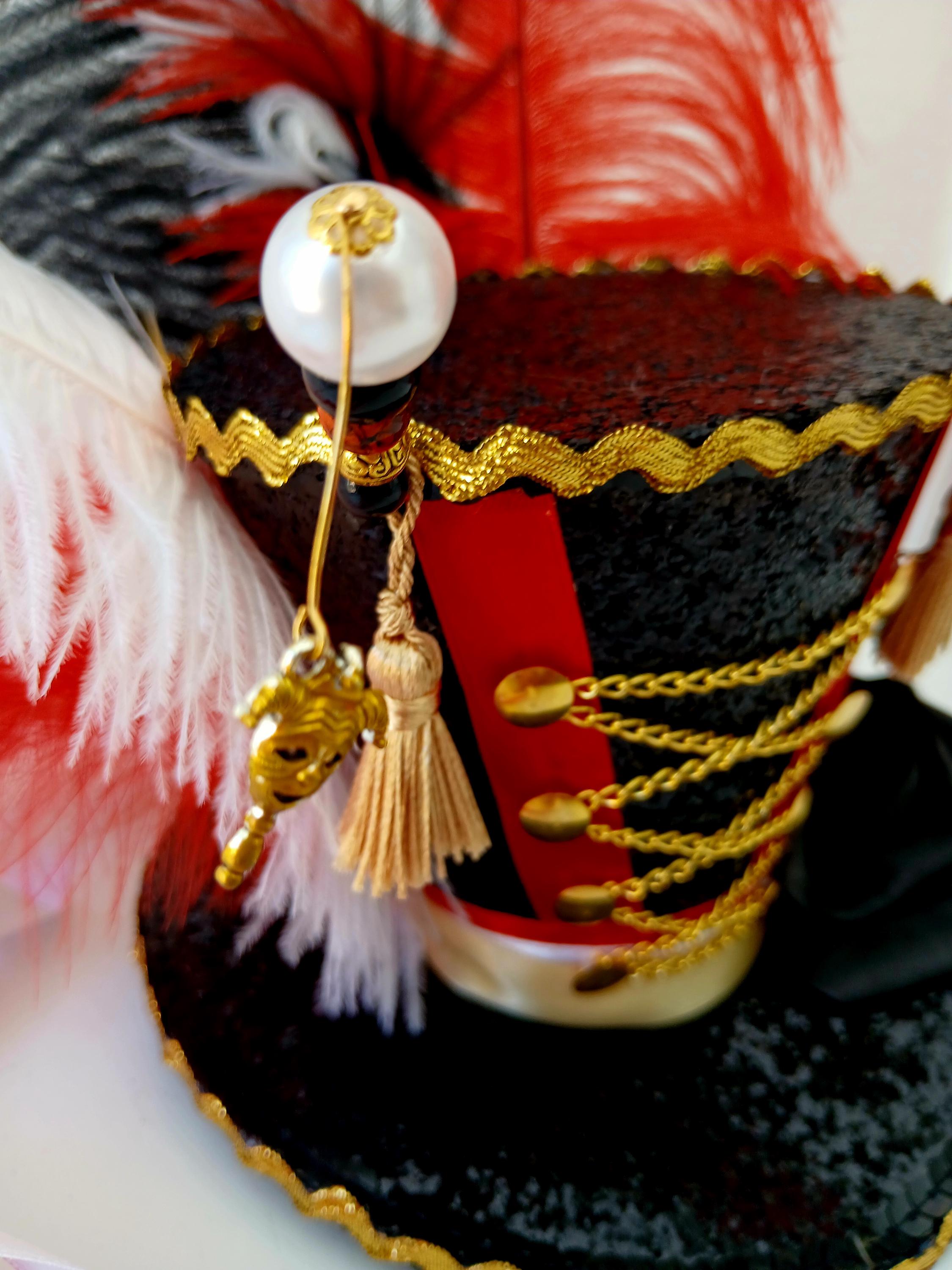 Circus Ringmaster Mini Top Hat Lion Tamer Ringleader Burlesque Showgirl ...