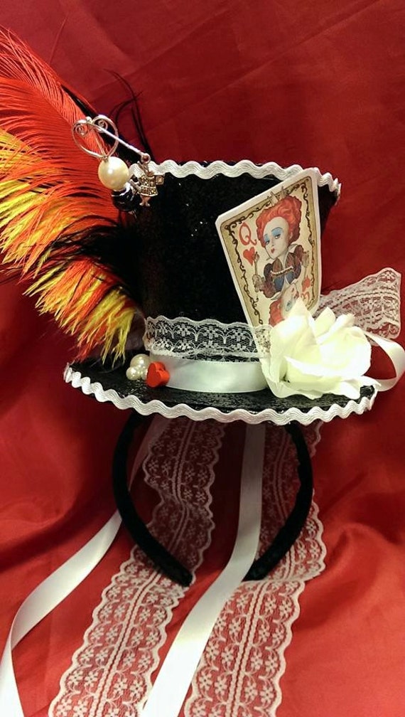 APPCXOKL Mini Sombrero De Copa Con Cinta Roja Y Lentejuelas – Accesorio De Fiesta Para Mujer, Ideal Para Halloween, Bodas Y Bailes Retro
