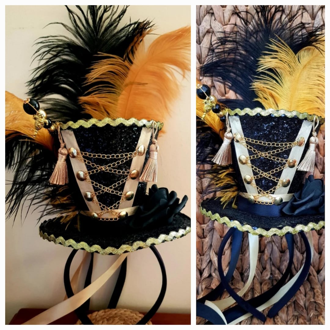 Circus Ringmaster Mini Top Hat Ringleader Lion Tamer Freak Show ...