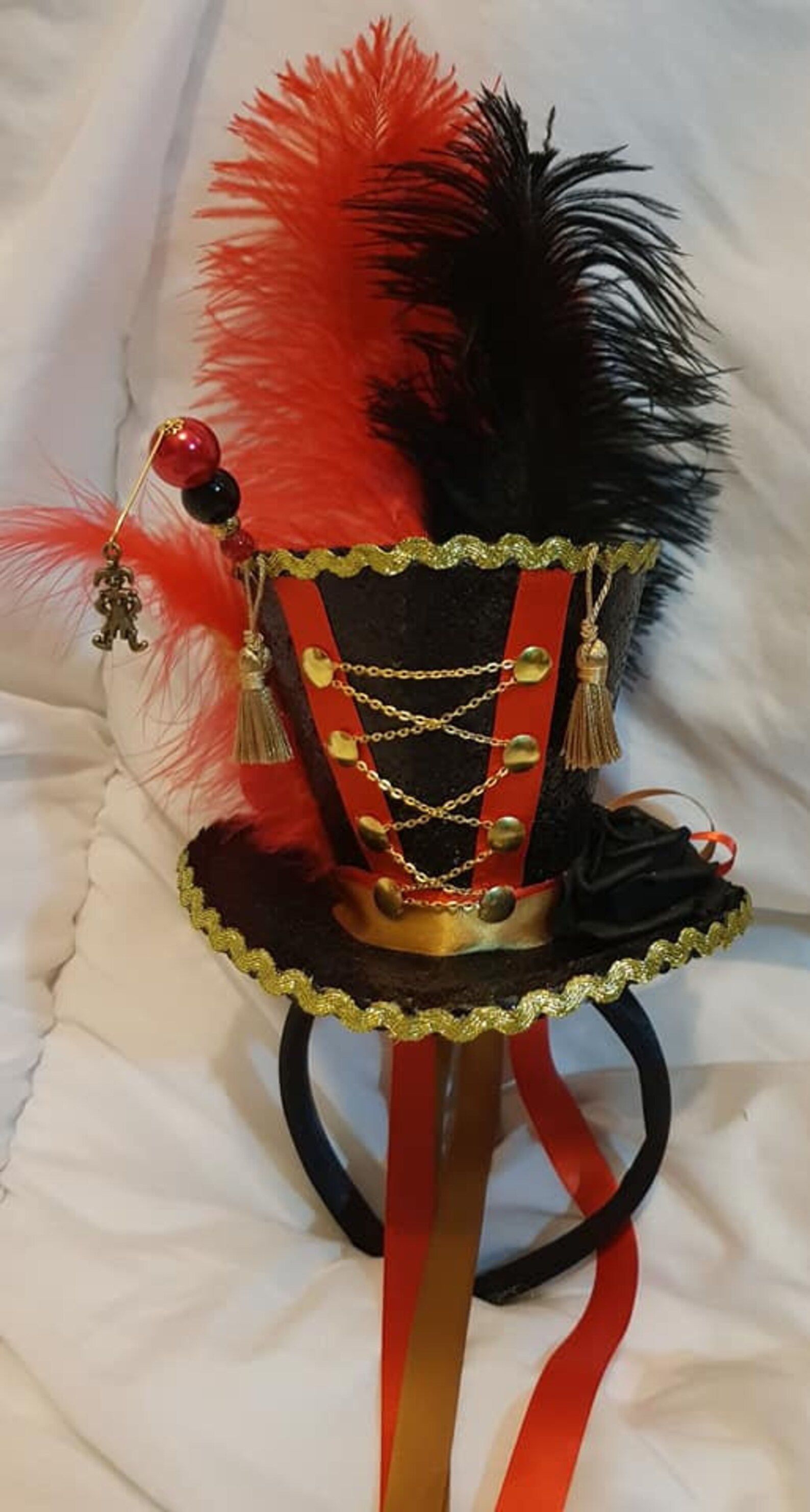 Circus Ringmaster Black Mini Top Hat Ringleader Lion Tamer Burlesue ...