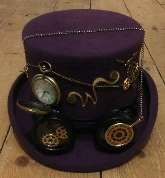 purple steampunk top hat
