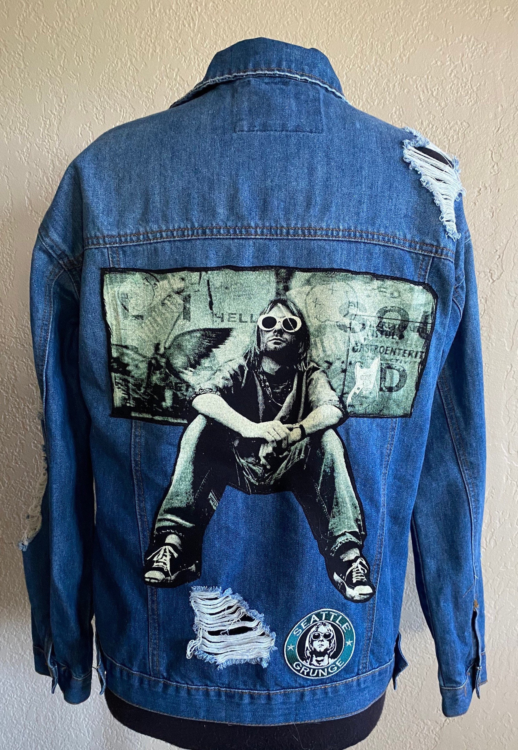 Kurt cobain jean jacket best sale