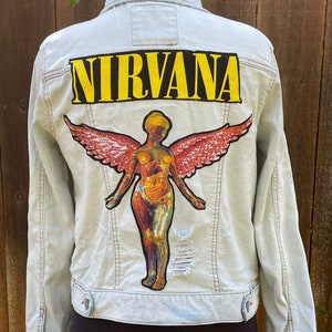 Nirvana CUSTOMISED Vintage 80's 90's Trucker Denim Jeans