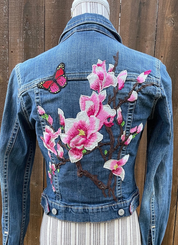 ジャケット・アウター flower lovely night coat WUODHTW Northeast Flower Cotton Coat Chinese Style Thick