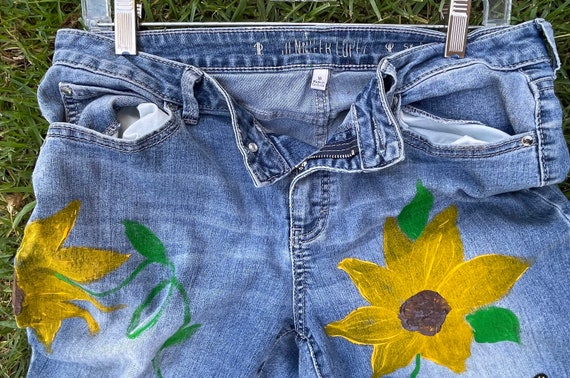Hand Painted Jeans. Made to Order - Etsy