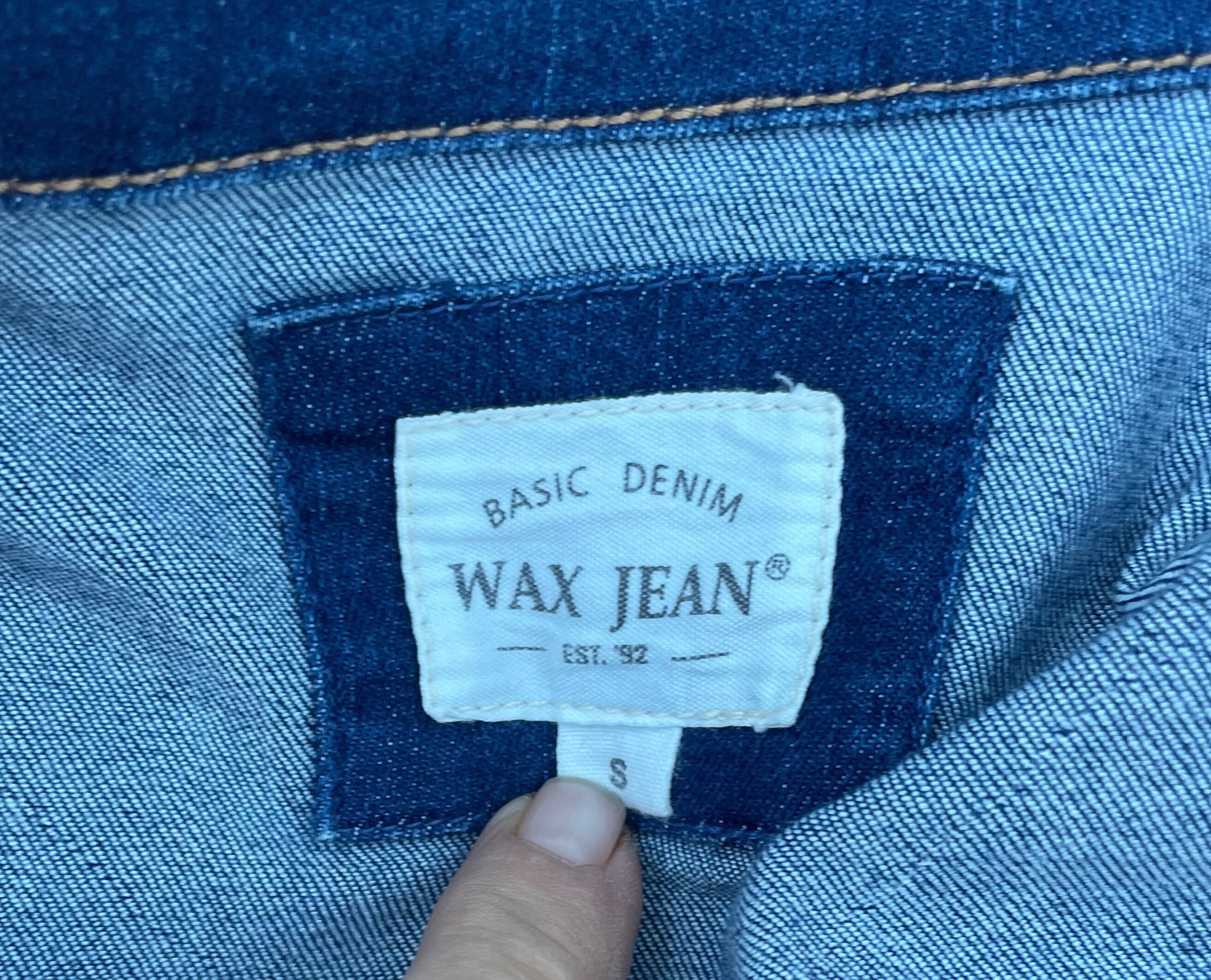 Basic denim deals wax jean