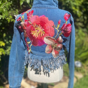 Custom made girl’s fringe, flower and butterfly Jackets