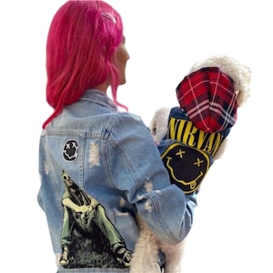 Nirvana Denim Pet Jackets