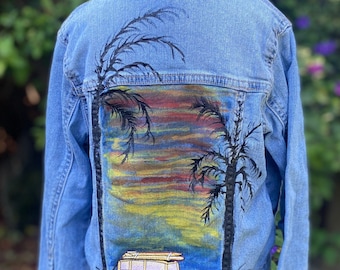 Vintage hand painted jacket