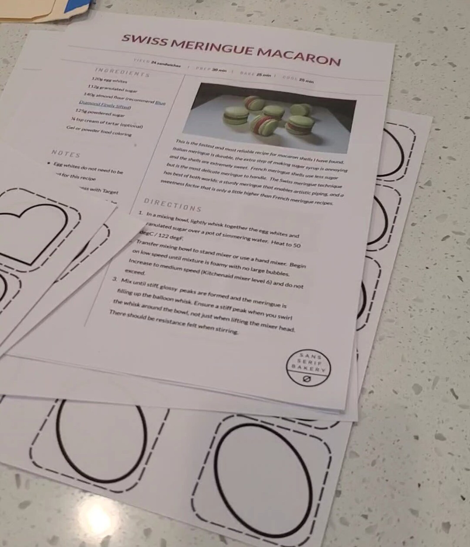 Essential Swiss Meringue Macaron Guide With Recipes and Templates - Etsy