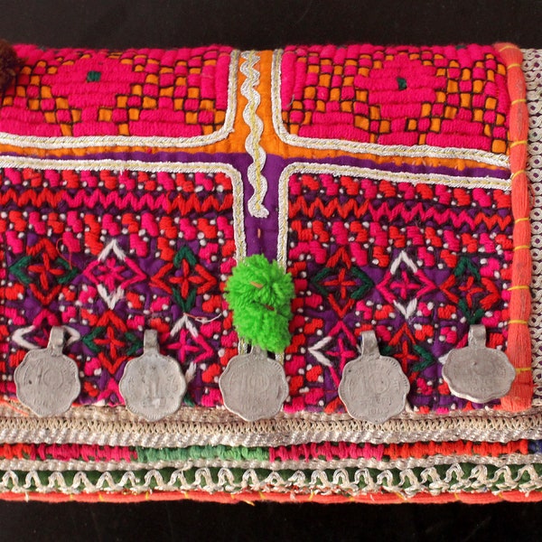 Vintage Banjara Hand tas Hand geborduurd Banjara koppeling Indiase handgemaakte Cross Body Tas Gypsy schoudertas Banjara munt Clutch Wallet portemonnee