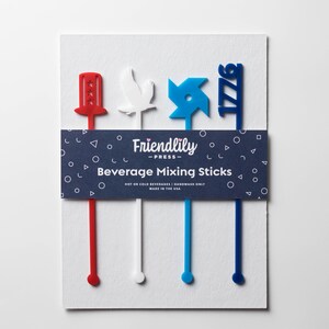 4th of July Drink Stirrer Set