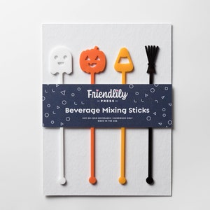 Cutie Halloween Drink Stirrer Set