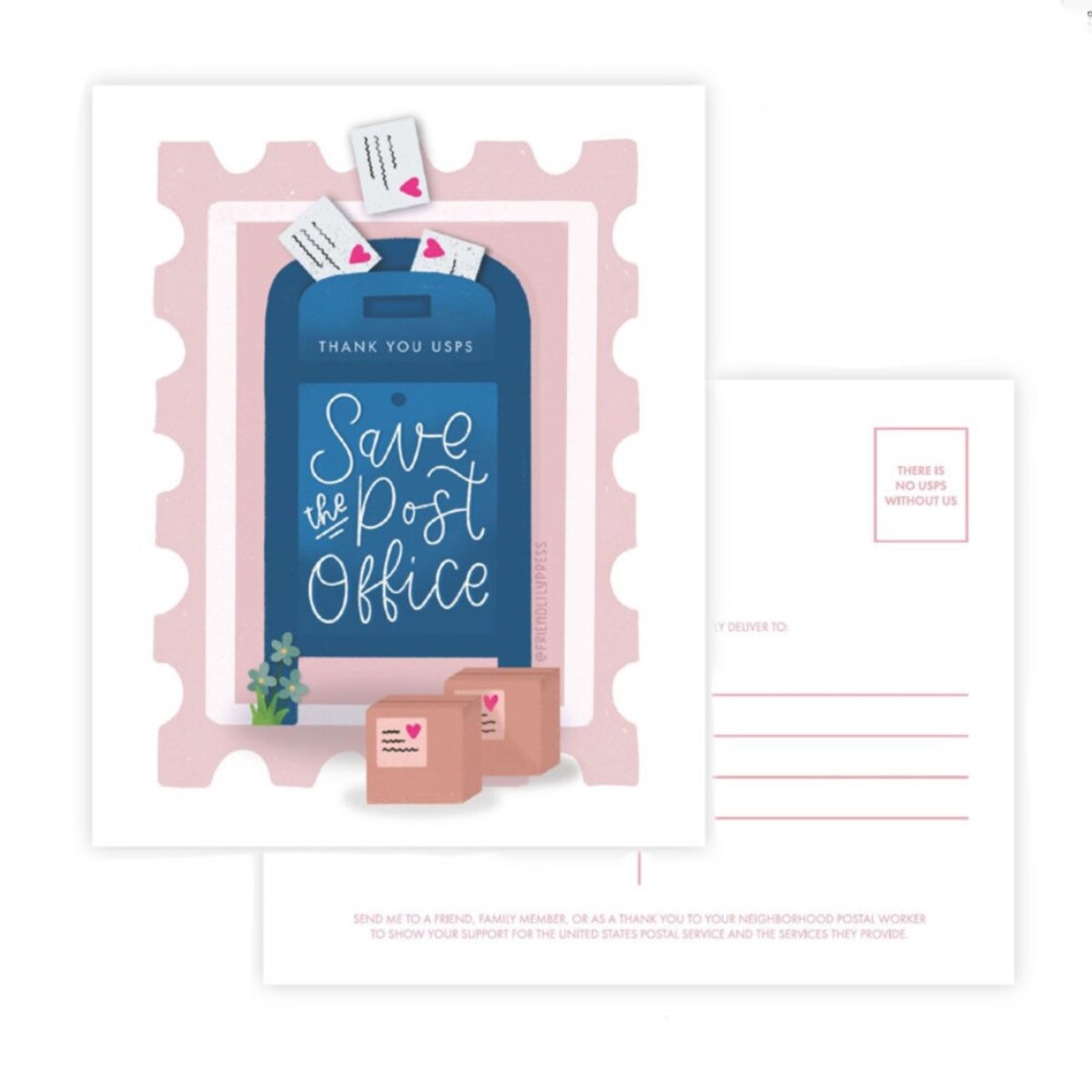 4x5 Save The Post Office postcard USPS Fundraising | Etsy