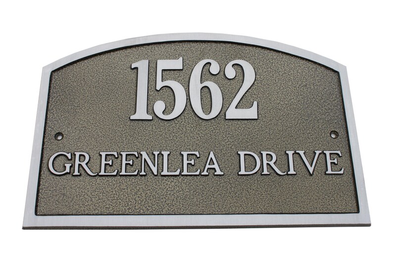 Majestic MFG Aluminum Camden Address Plaques House Numbers Etsy