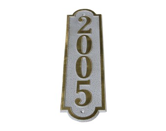 Majestic MFG Brass Alberta Vertical Address Plaques House Numbers ** Made in the USA **