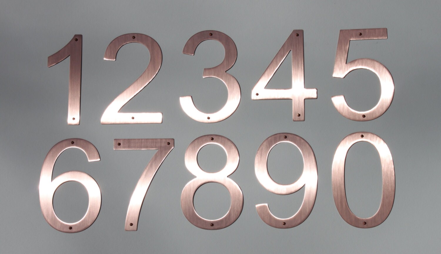 Majestic MFG Pure Copper House Numbers Raw Copper 5 & Etsy