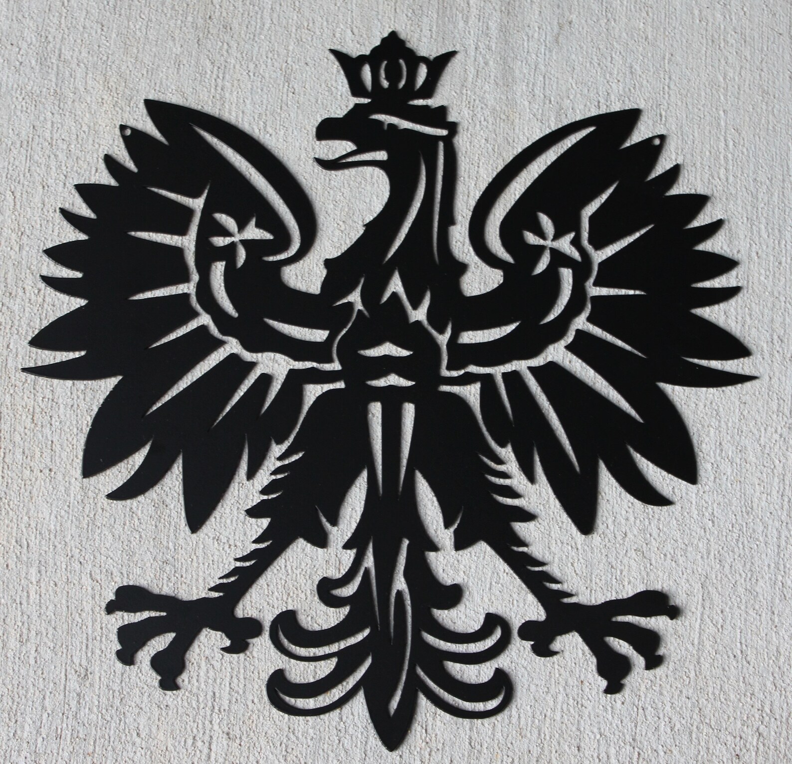 Black Polish Eagle metal sign coat of arms emblem symbol Etsy