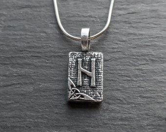 Hagalaz Rune Pendant – Destruction, Turbulent Change, Wild Nature – Ancient Traditions