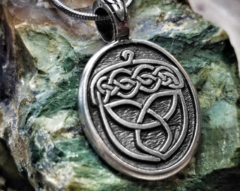 Celtic Knot Acorn Necklace with Fine Pewter Pendant - Irish Acorn, Oak Tree. Celtic Knot Acorn