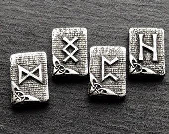 Pewter Metal Rune Set 24pc -  Elder Futhark