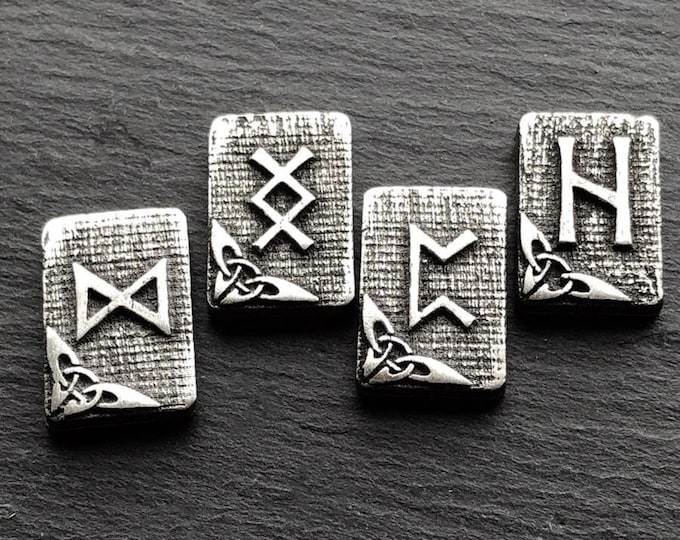 Pewter Metal Rune Set 24pc - Elder Futhark - Etsy