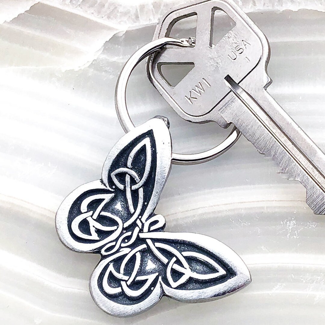 Butterfly Key Rings Celtic Butterfly Keychain -