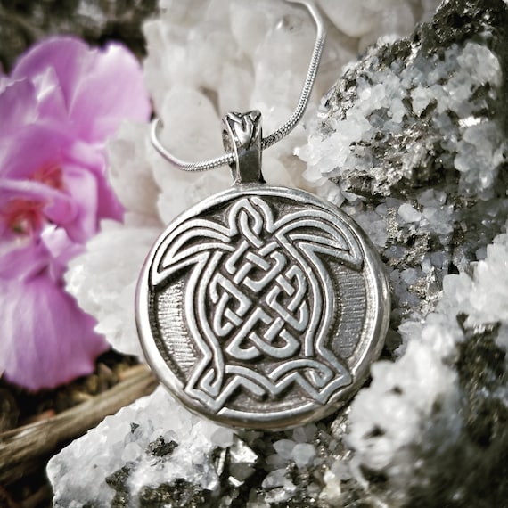 Celtic Turtle Necklace life is a Journey. Journey Well Celtic Knot