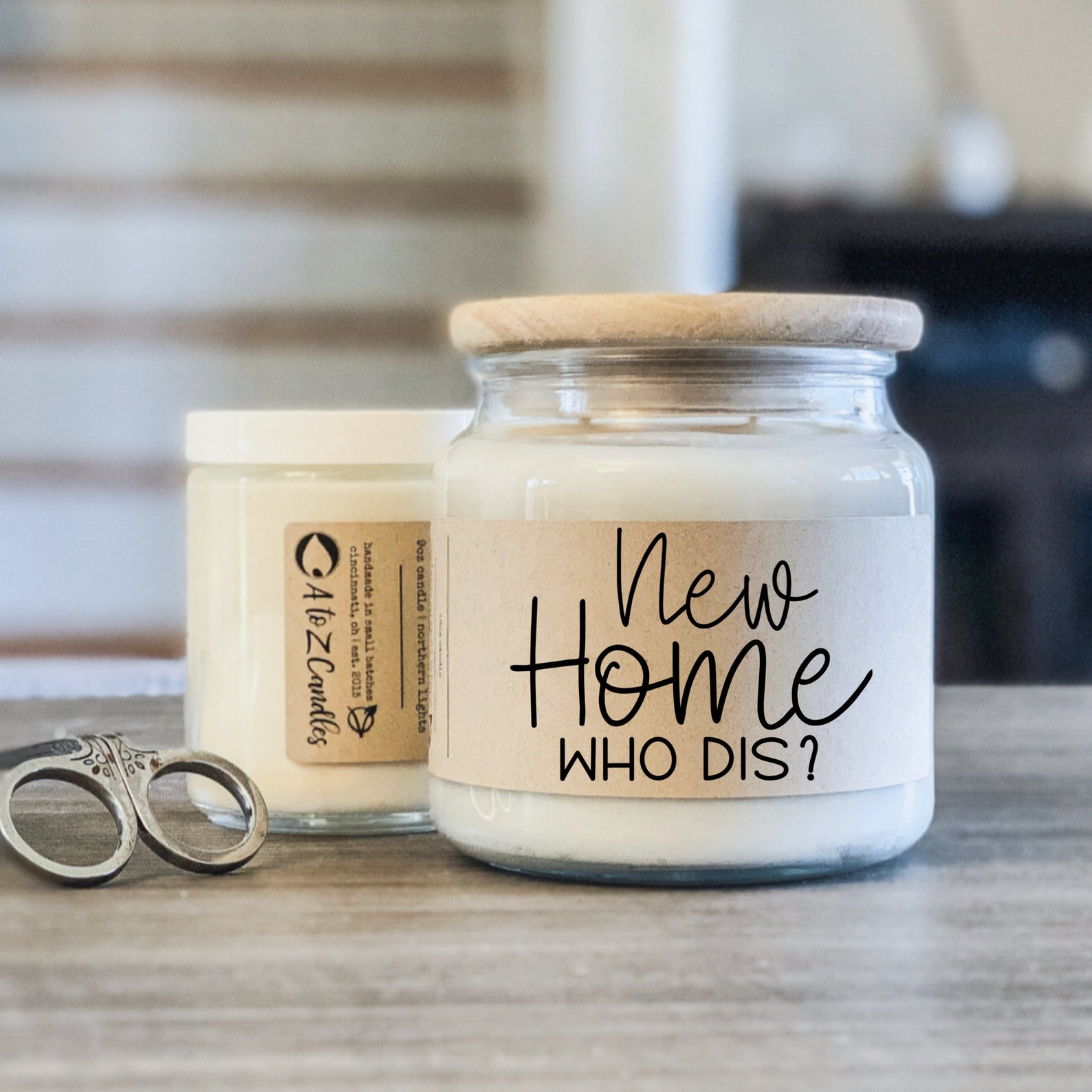 Housewarming gift new home candle New home who dis A to Z Etsy