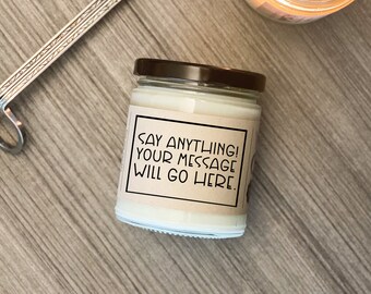 Personalized|gifts for her Personalized candle favors wedding Custom gift birthday gift custom candle bridesmaid proposal maid of honor