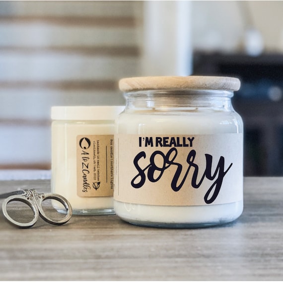 Apology Gift by Etta Arlene Candles Sorry Scented Candle Apology Scented Candle