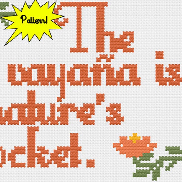 PDF Broad City Nature's Pocket Cross Stitch Modèle numérique téléchargeable