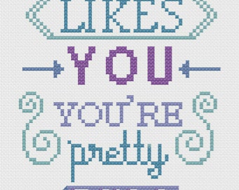 PDF If Everyone Likes You Quote Cross Stitch Downloadable Digital Pattern