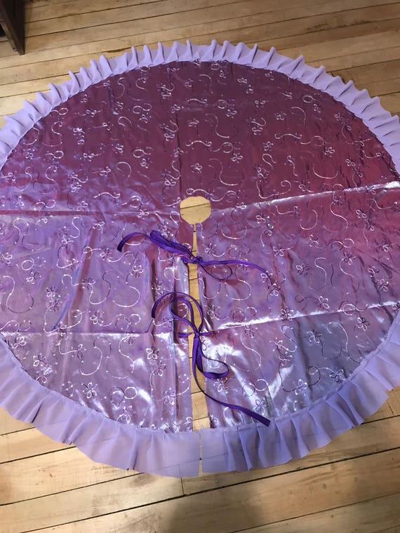 purple mini tree skirt