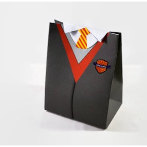 Wizards Uniform,  Party Gift Bags / Favor Box / Loot Bag (Downloadable)