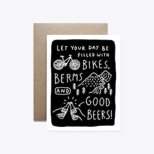 BIKES X BERMS X BEERS Carte de vœux
