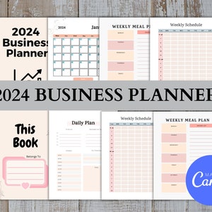 Digital Business Planner Bundle 2024, Business Plan Startup, Small Business Planner Printable, Business Workbook Planner PDF, Business Kit.