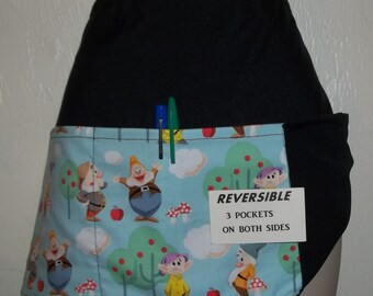 Handmade server waitress half apron Pokemon with three pockets 6654