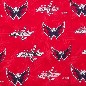 NHL Washington Capitals Handmade Reversible server waitress half apron with three pockets on both sides 2750 R