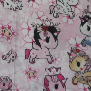 Tokidoki Unicorns Handmade Reversible server waitress waist apron with three pockets BOTH sides 6441 R