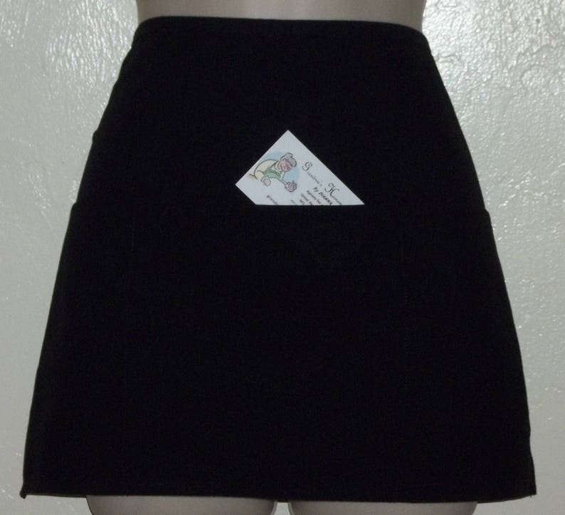 Christmas KITTENS /& POINSETTIAS server waitress waist apron Reversible 3 pockets on each side 1473 R