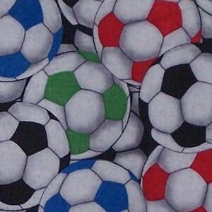 Soccer Balls Handmade REVERSIBLE server waitress waist apron with 3 pockets on both sides 6591 R